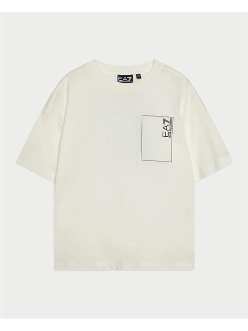 T-shirt girocollo bambini EA7 con stampa EMPORIO ARMANI EA7 | 7B000074-AF10378U0005